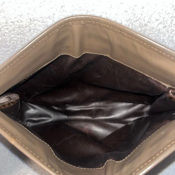 Mario Valentino Monogram Brown Clutch - Picture 4 of 11